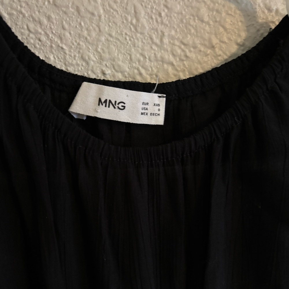 Mango Black Cutout Midi Dress - Picture 4 of 5